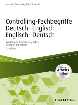 cover image of Controlling-Fachbegriffe Deutsch-Englisch, Englisch-Deutsch--inkl. Arbeitshilfen online